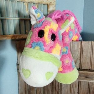 Dan Dee Pink/Green Flower Pony